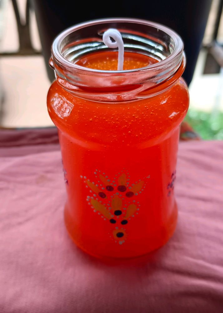 Orange Colour Candle 😍