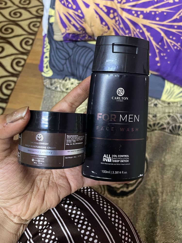 Face Wash And Cream Combo For Men