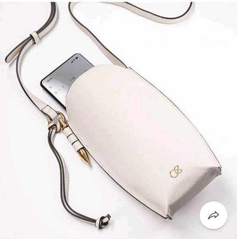 Oriflame White Leather Phone Bag