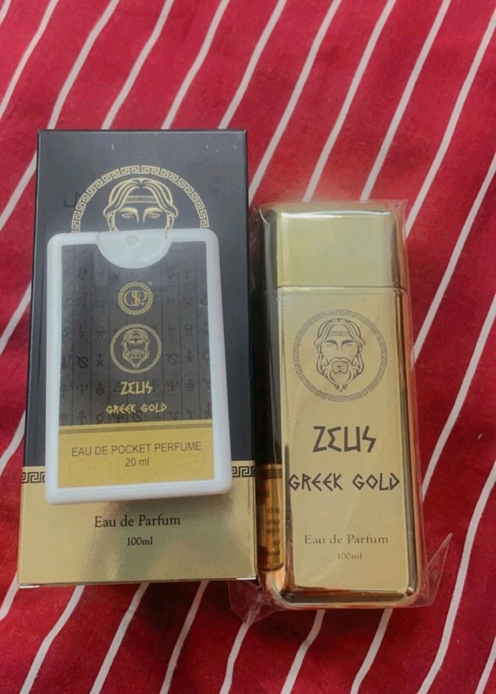Sealed Brand New Zeus Perfume.with Pocket Perfume Free
