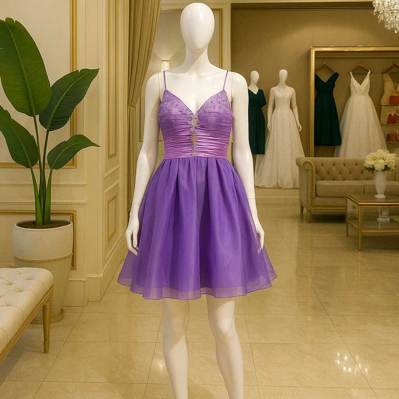 Purple Party Dress