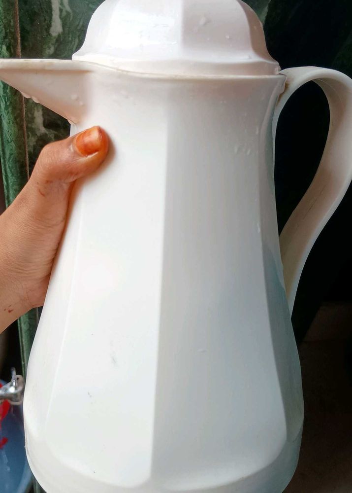 White Water Jug Thermos