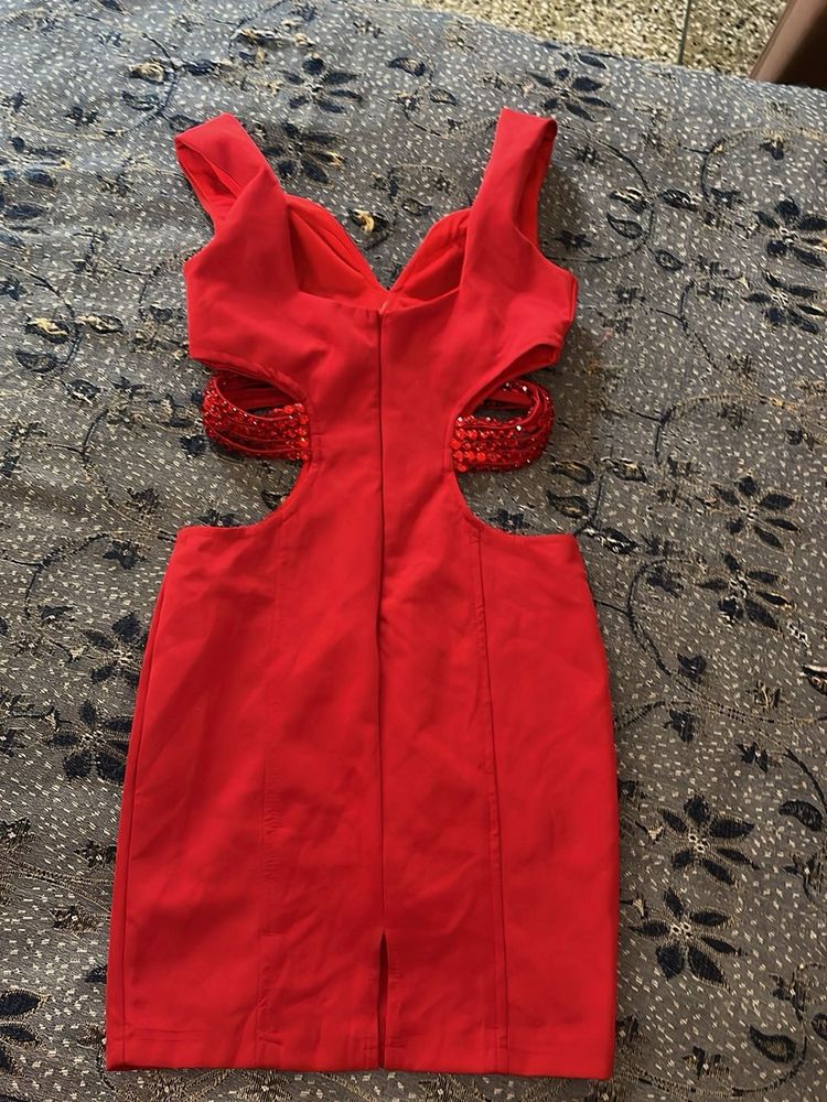 Red Bodycon Party Dress
