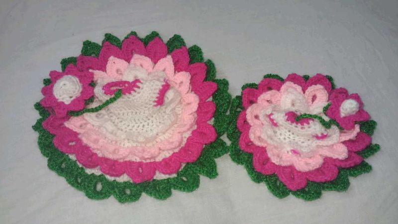 Handcrafted Krishna Dress Set lotus flower dess