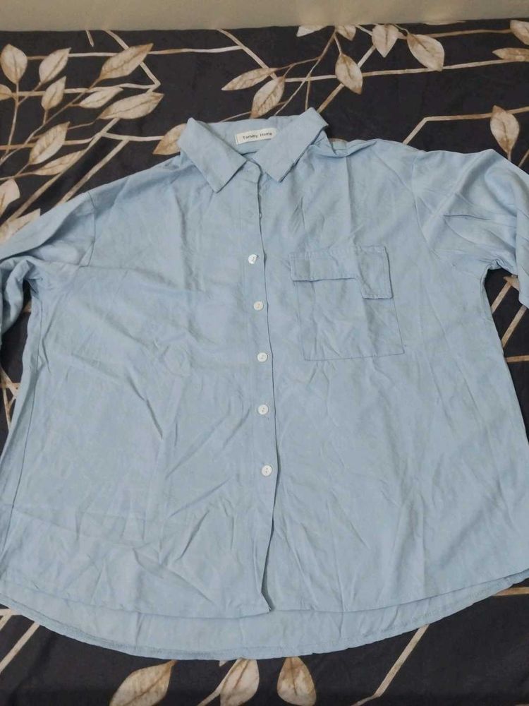 Blue Button-Down Shirt