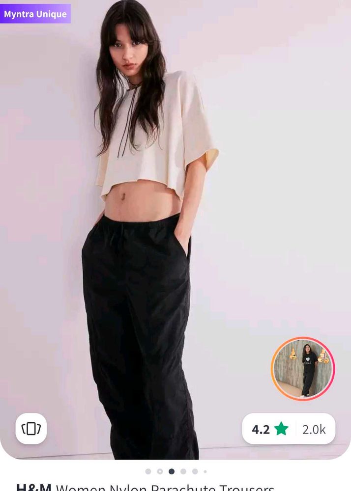 H&amp;M Nylon Parachute Trouser