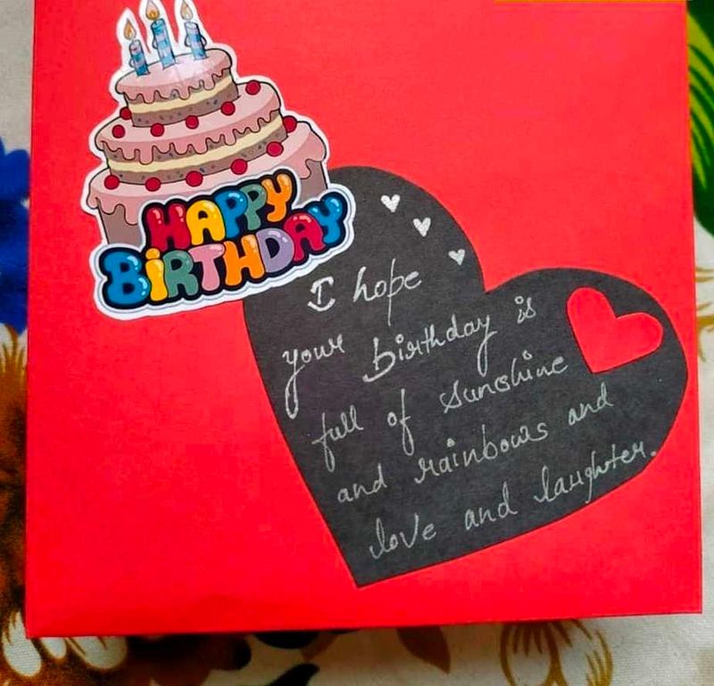 Handmade Birthday Scrapbook With Box