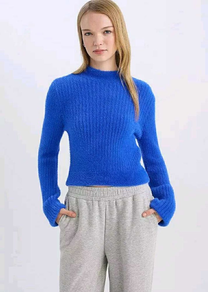 Zara Blue Knit Sweater