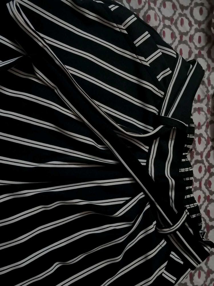 Striped Wrap Pant
