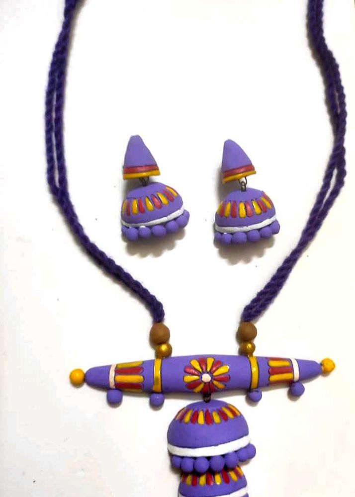 Temple Style Terracotta Jewellery Set