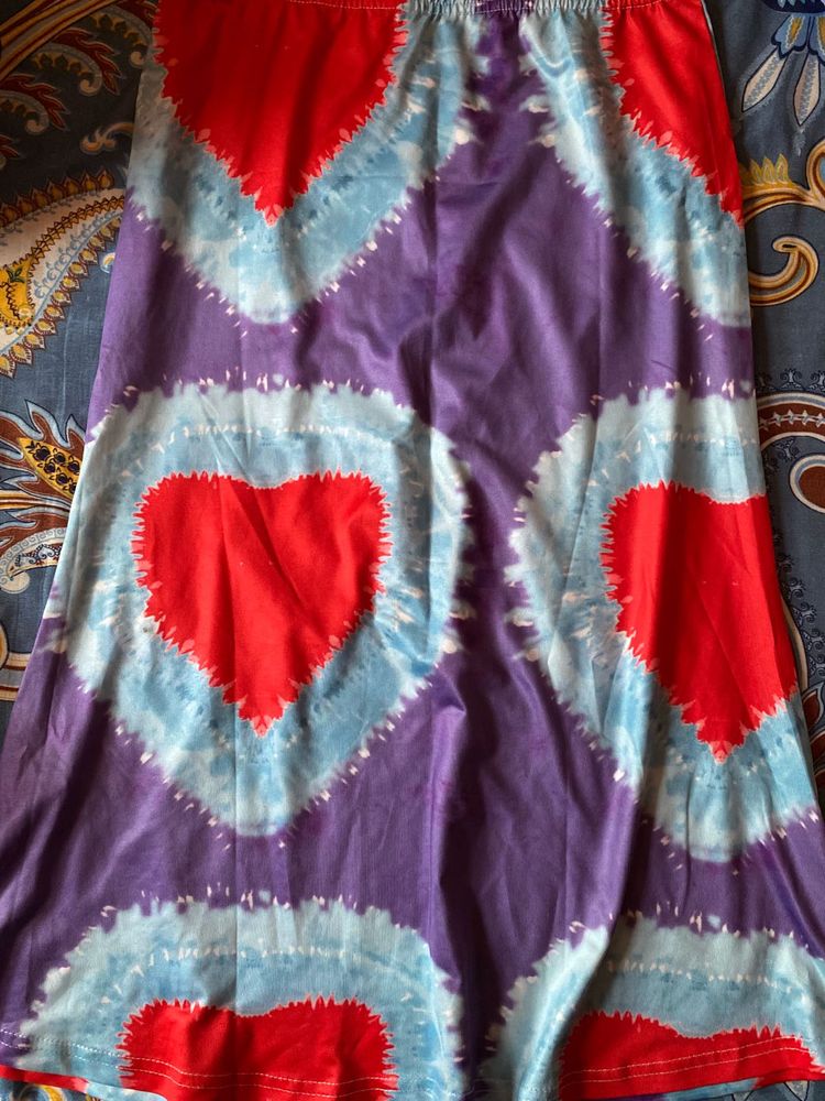 Urbanic Heart Print Skirt