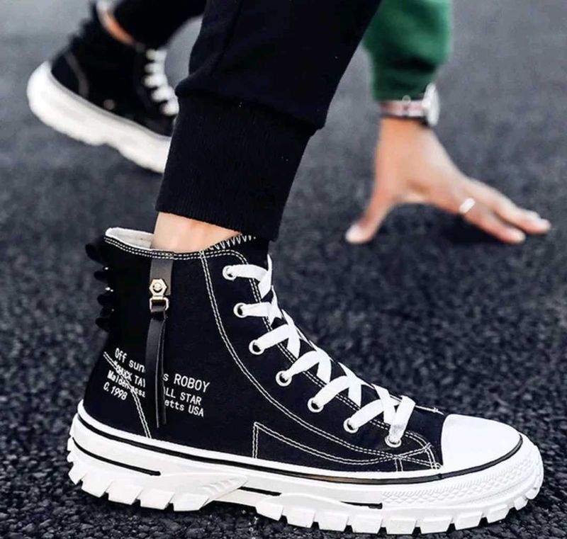 High Top Canvas Sneakers