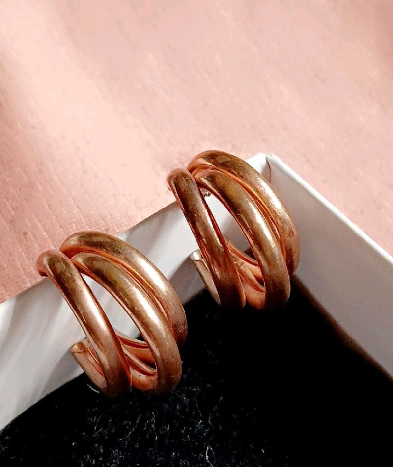 Copper Tone Earings✨️