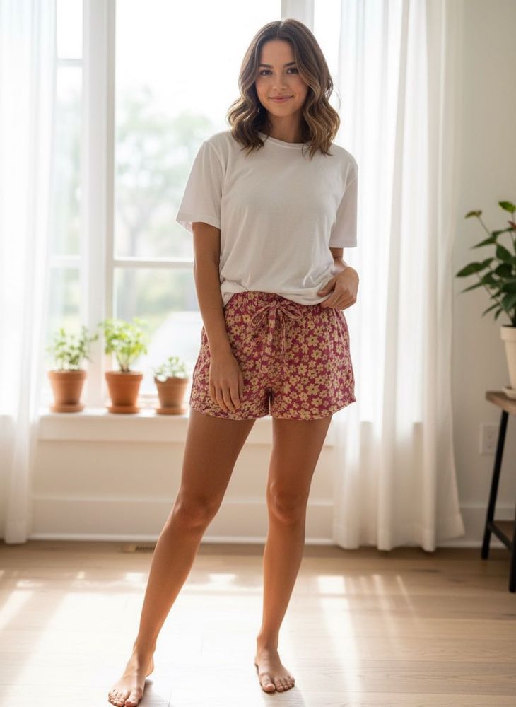 Floral Print Shorts