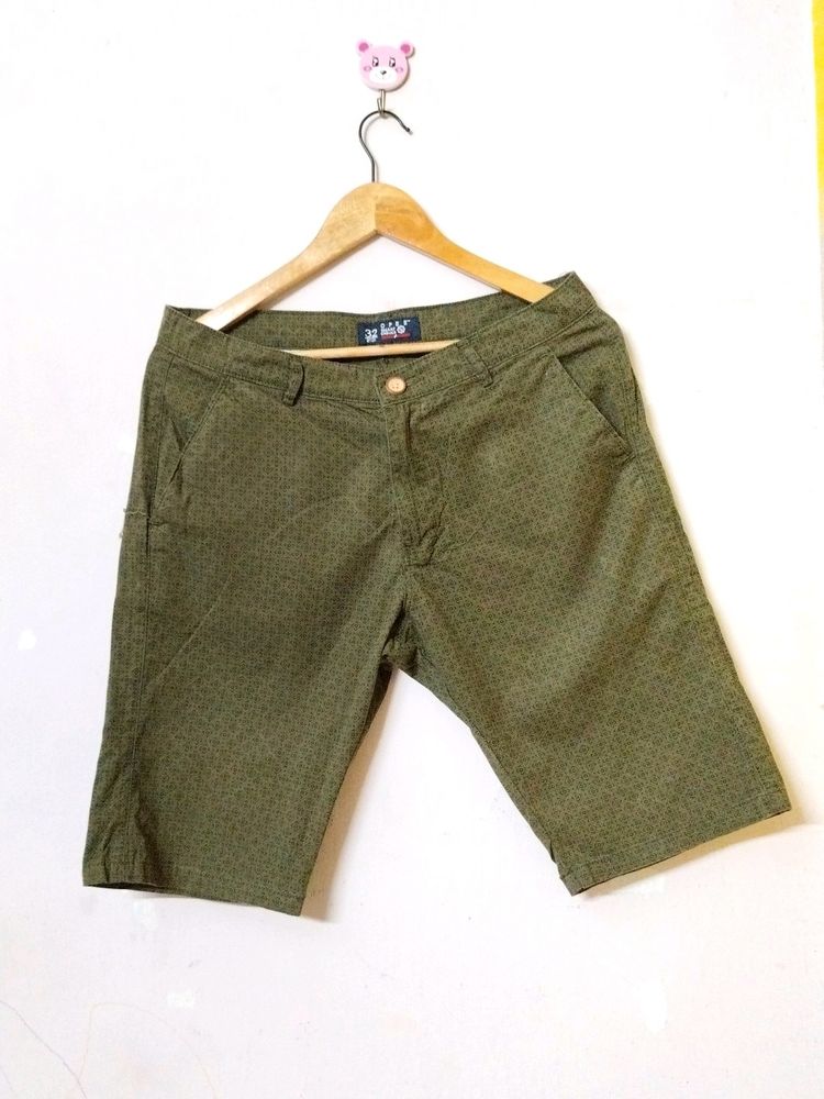 OPEE Brand Olive Shorts For Men