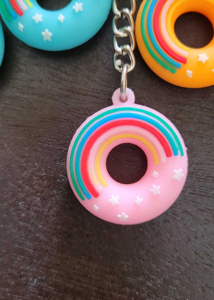 Brand NEW Donut 🍩 Shaped Keyring 11 PC  | Gift