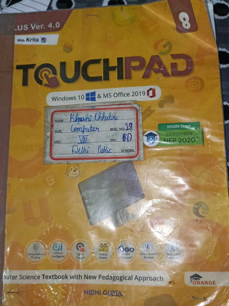 Touchpad Computer Class 8