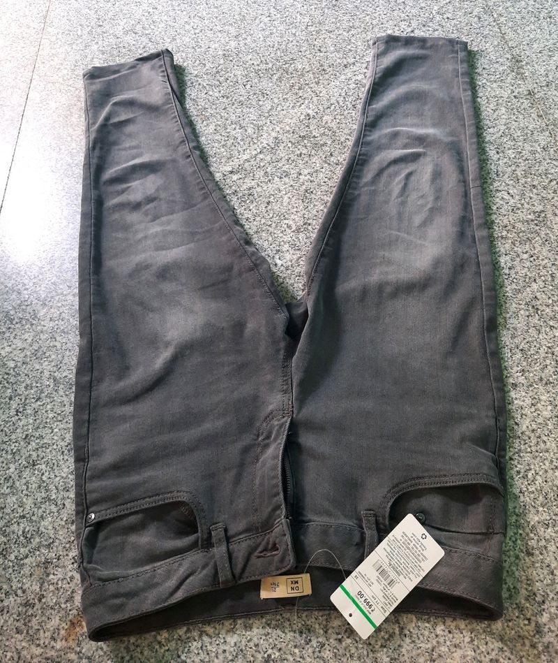DNMX GREY ANKLE LENGHT JEANS