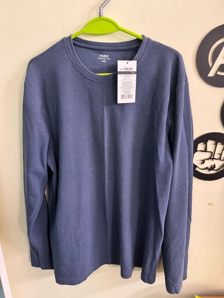 MAX Essential Full sleeve Tee - Blue