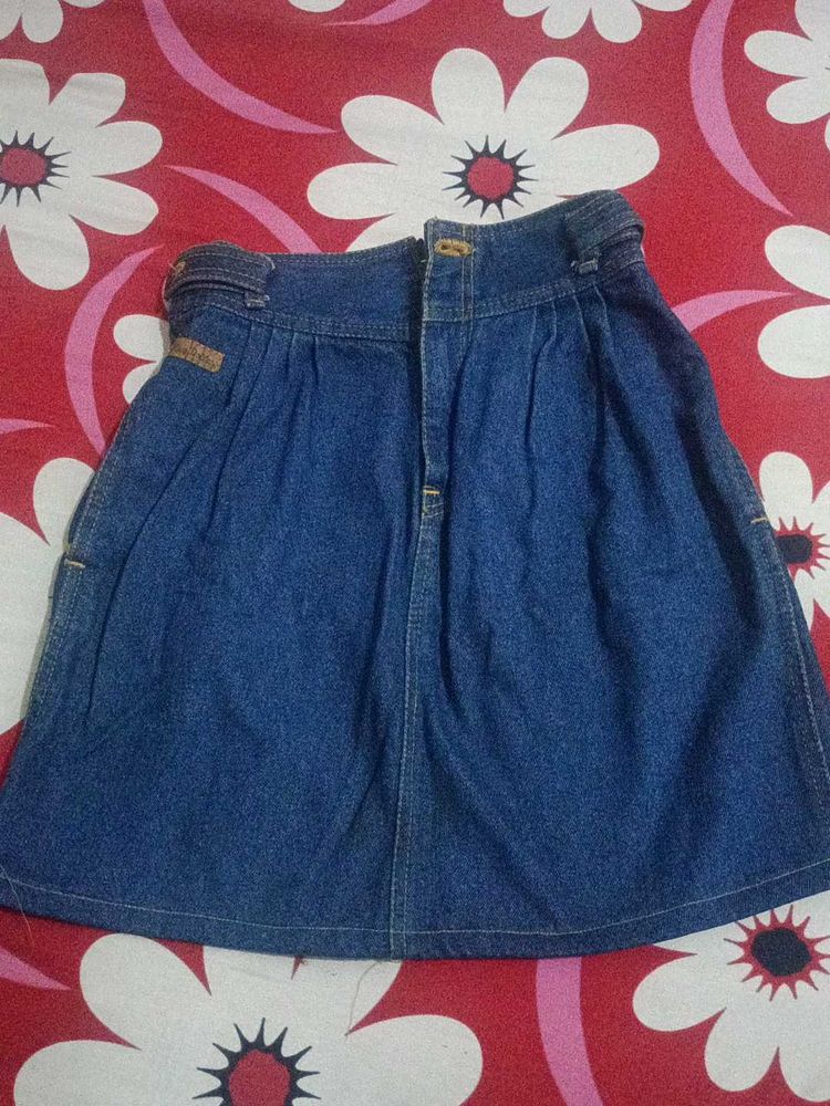 Denim Mini Skirt
