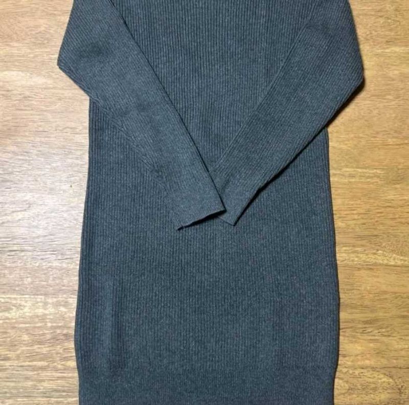 Grey Midi Bodycon Dress (free delivery)