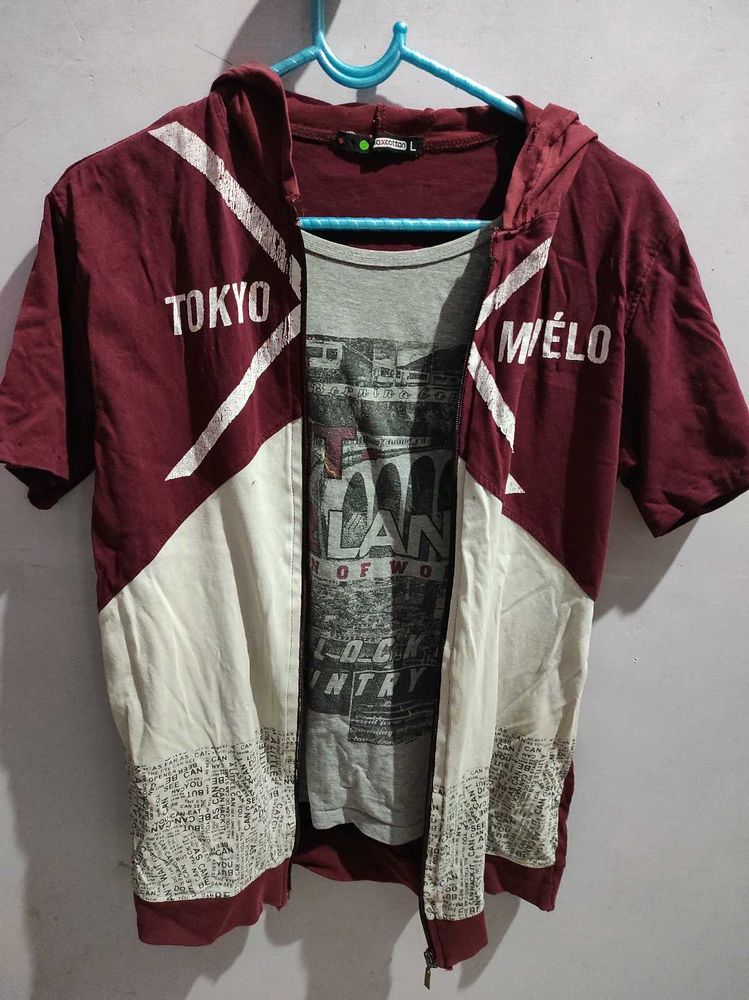 Tshirt With Attached Jacket