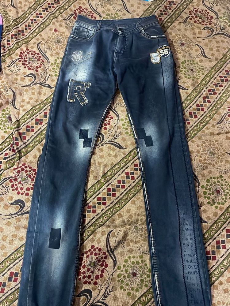 grey jeans