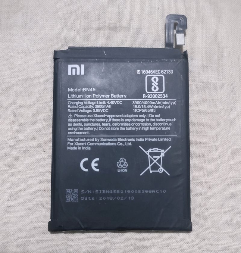 Mi Note 5 Pro Original Battery