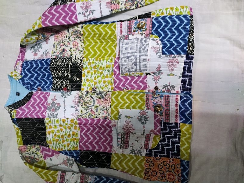 Multicolour Coat With Patchwork It Is New 🌺🌺