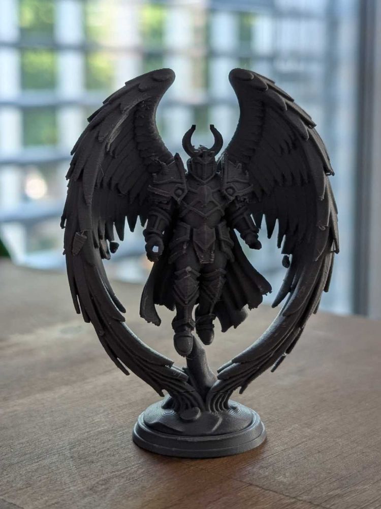 Dark Angel Knight Statue 3d Printed