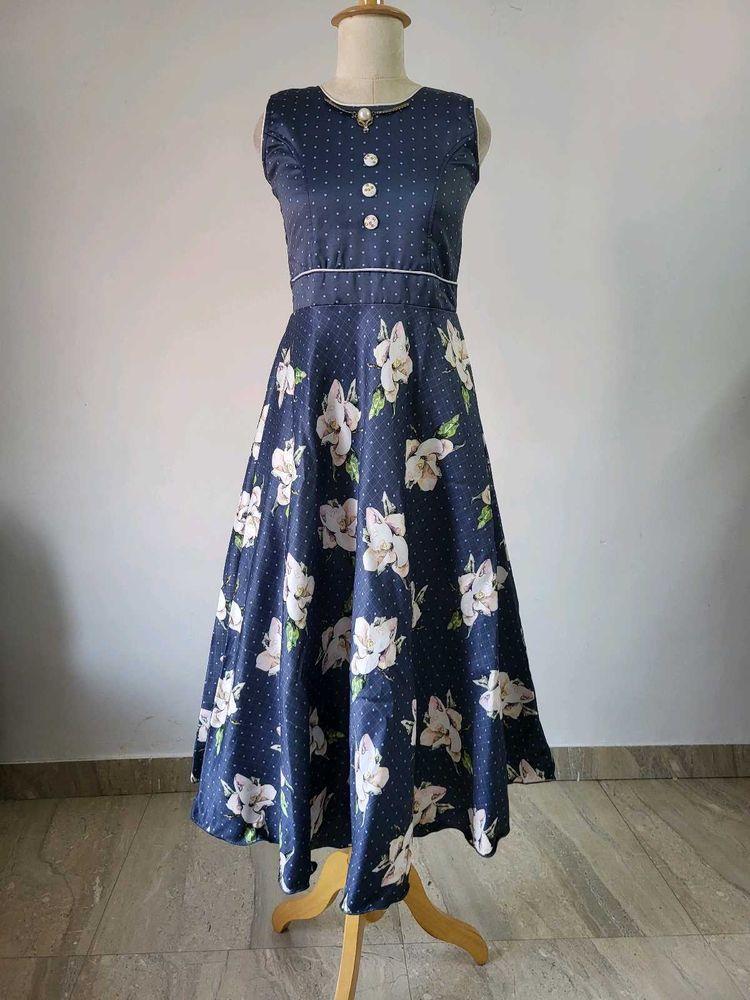 Floral Print Fit &amp; Flare Dress
