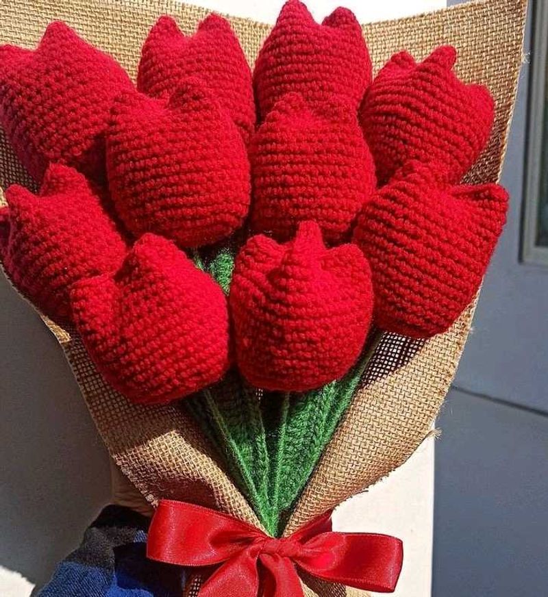 Crochet Tulip Bouquet