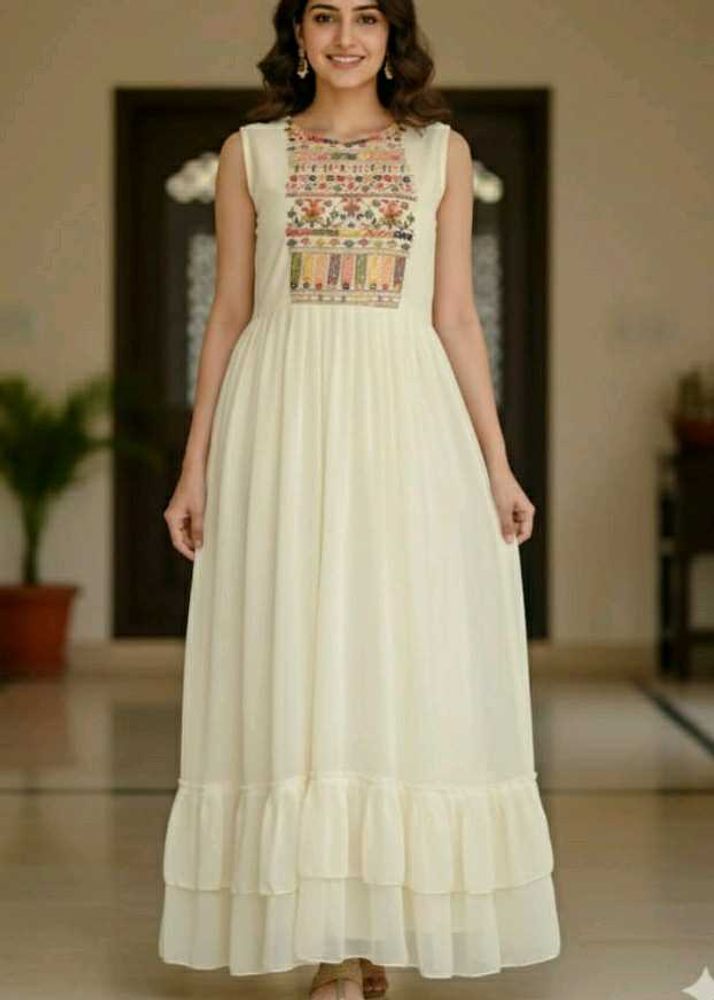 Women&#39;s ethinic Embroidery Vest &amp; Kurta