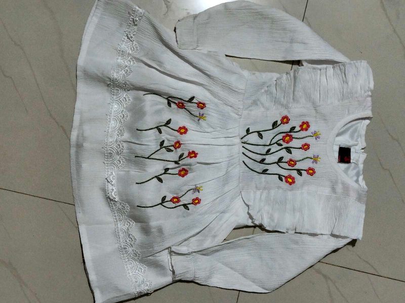 White Frock 9-12 Months