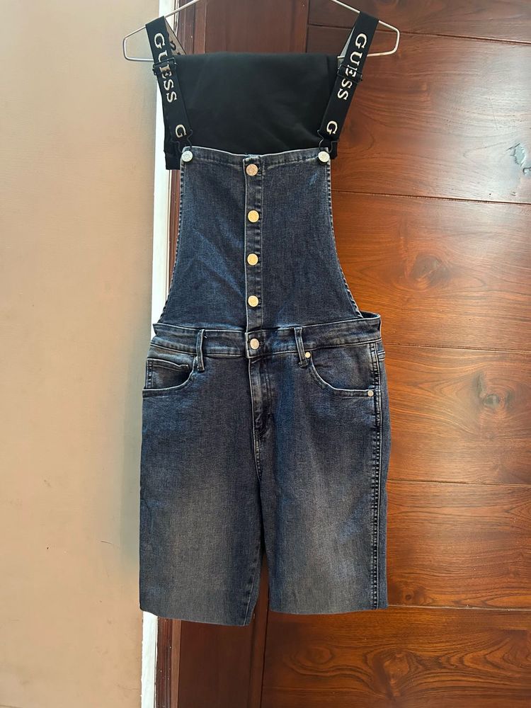 Guess Denim Short Overalls