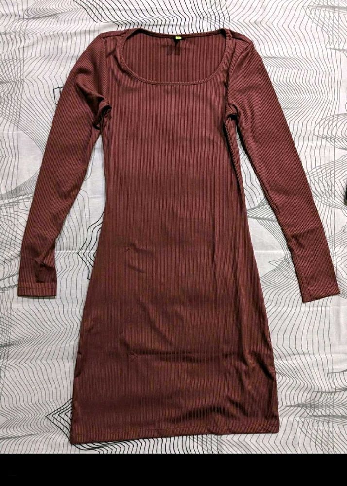 Burgundy dress