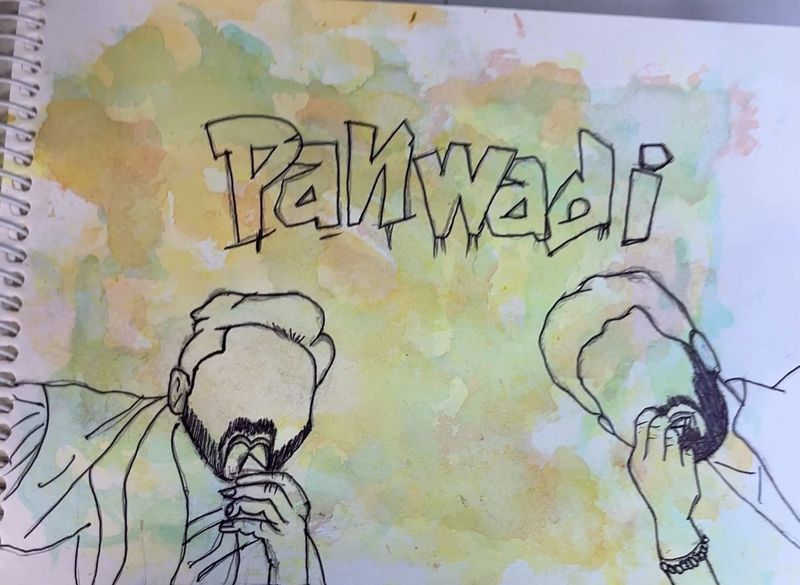 handmade caricature of rohit saraf &amp; varun dhawan