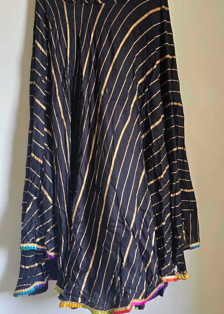 Pure Cotton Lehriya Print Ghaghra