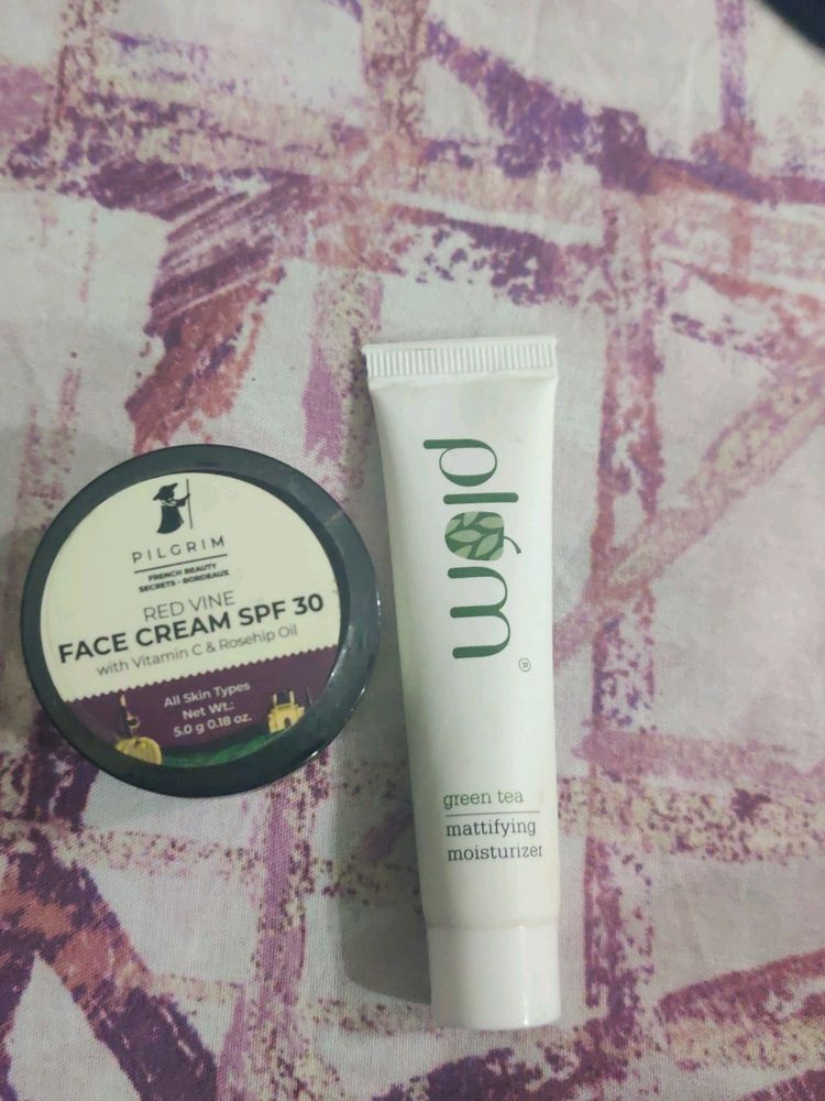 Combo Plum Moisturizer+ Pilgrim Face Cream SPF 30