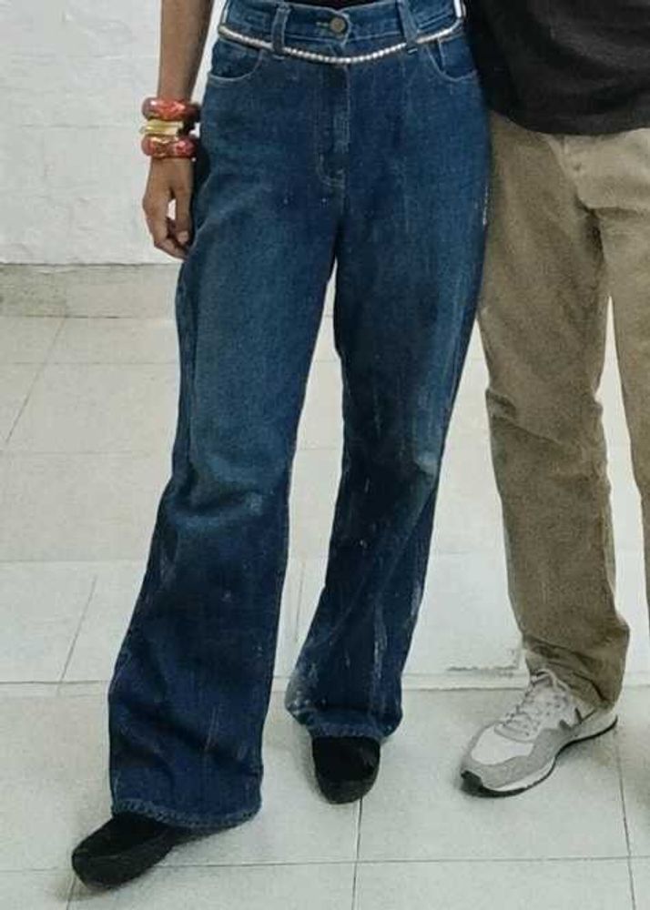 Stylish Denim Jeans &amp; Black Top