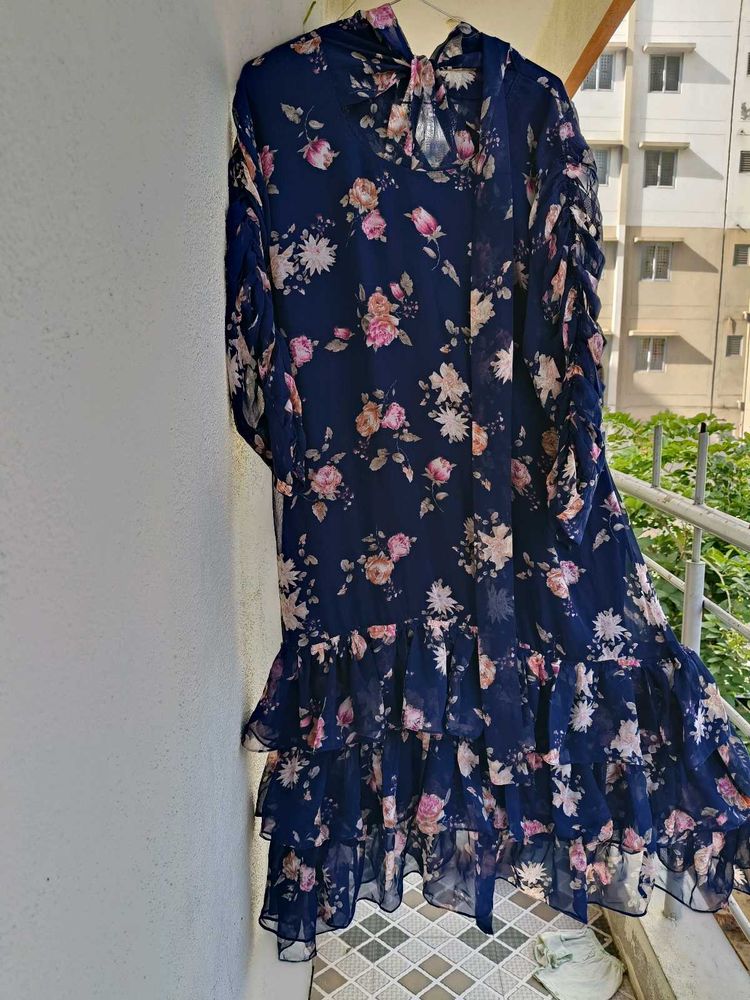 Floral Ruffle Maxi Dress