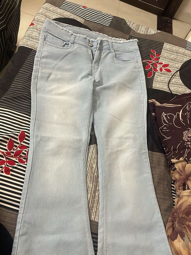 Light Wash Flare Jeans