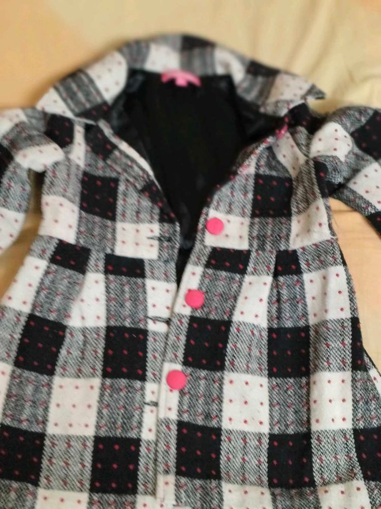 Cute Plaid Girls Coat