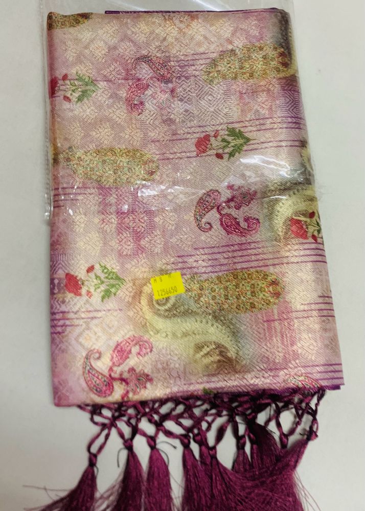 Art Silk Printed Wit Jari Border