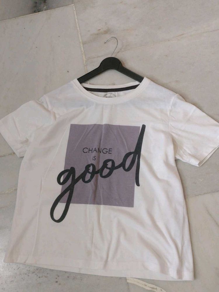White Graphic Tee