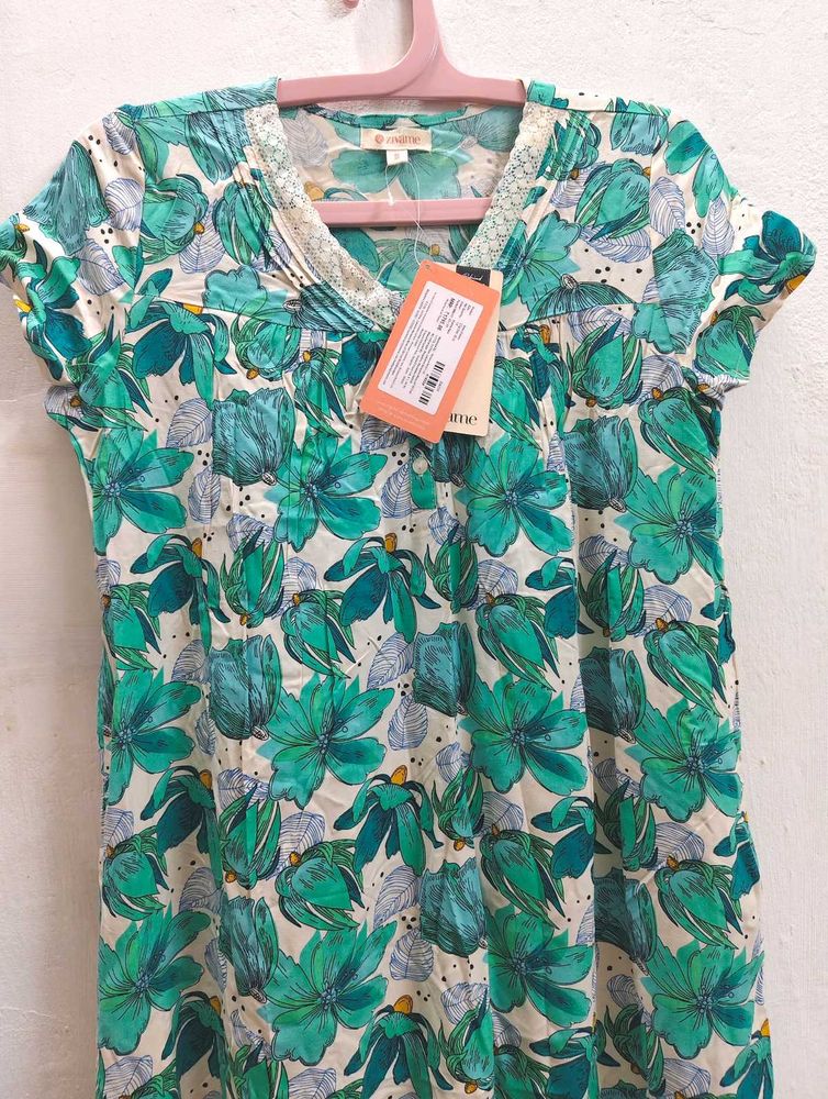Floral Print Night Dress