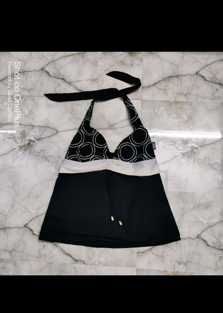 Black - Backless Top Slightly Strechable /30 -34 S