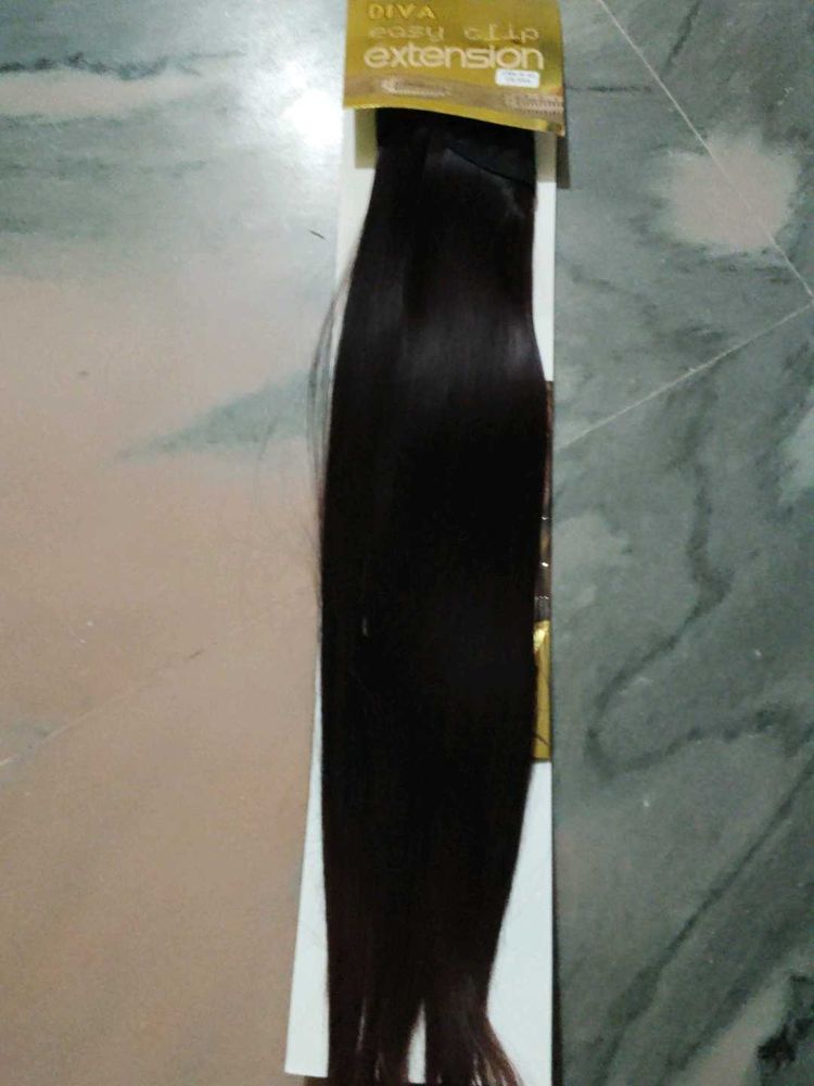 Dark brown hair extensions