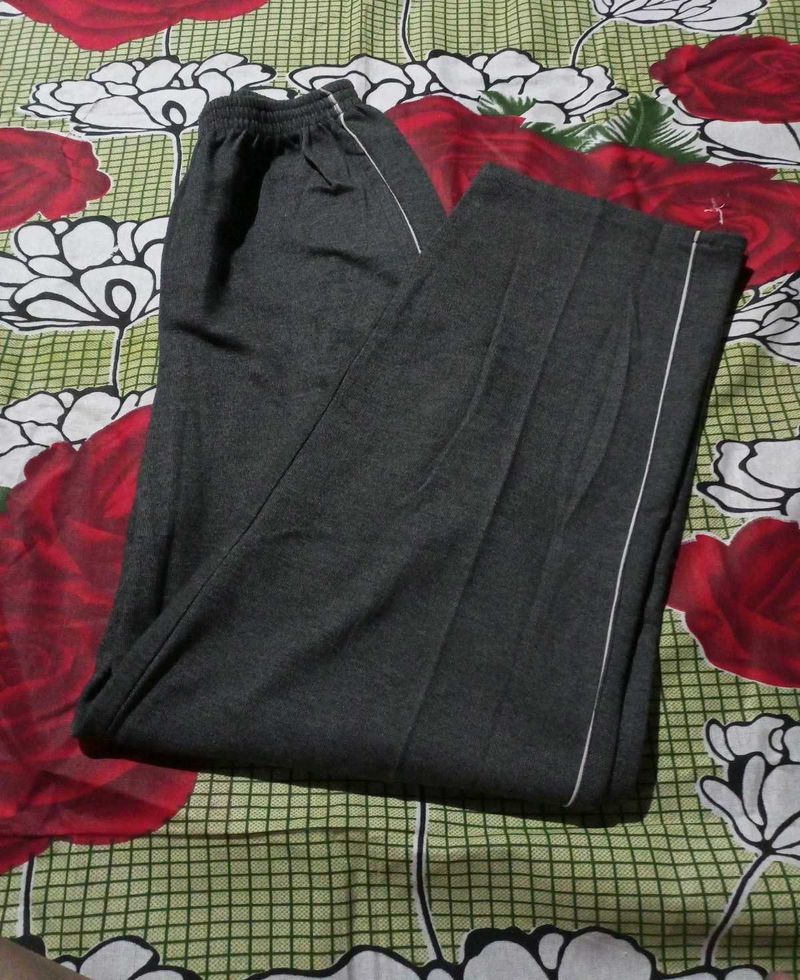 Gray Casual Pants