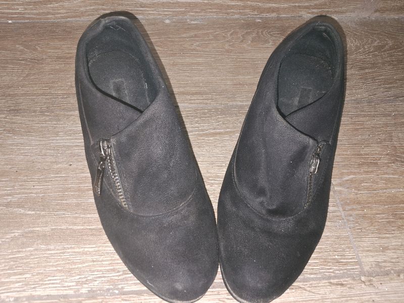 Black Velvet Heels Boots